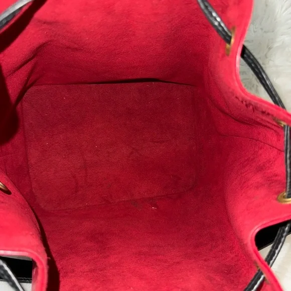 STILL AVAILABLE 
COPY - Authentic Louis Vuitton petit Epi Noe Bucket Bag red - Picture 5 of 7